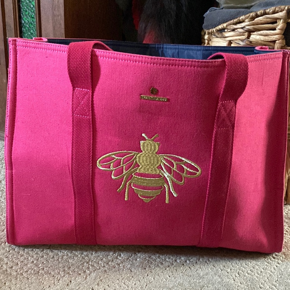 Spartina 449 Pink Carry All Tote Bee